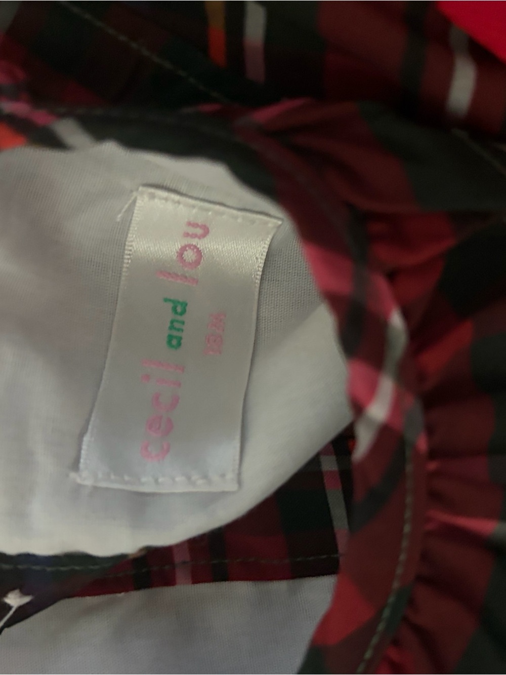 Cecil and Lou Girls' Red Plaid Dress